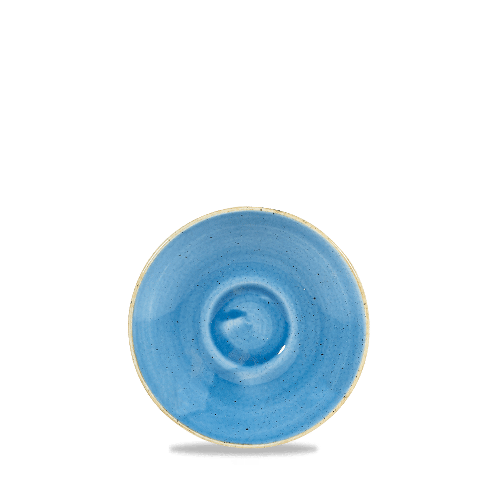 Leere blaue Keramikschale, B2B Gastronomie