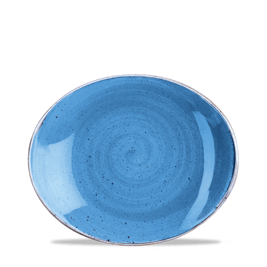 Blaue Keramikschale für Gastronomie