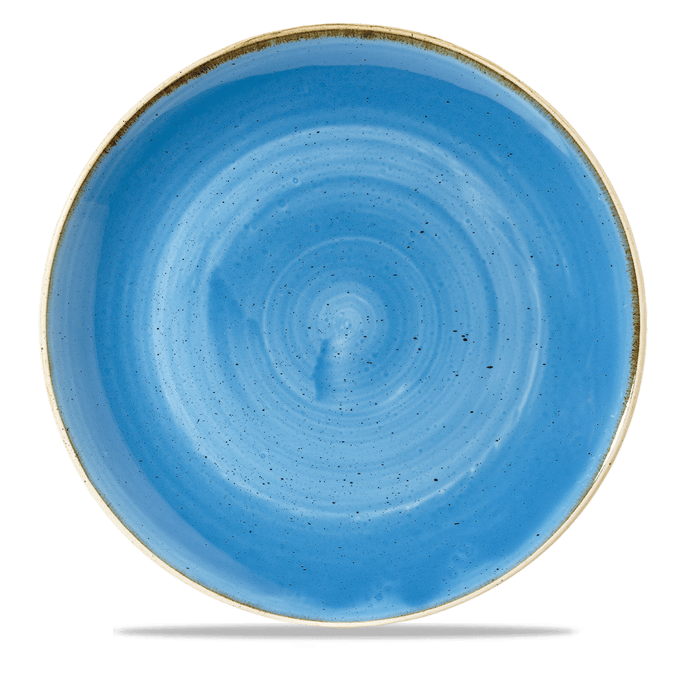 Blaue Keramikschale, Nahaufnahme
