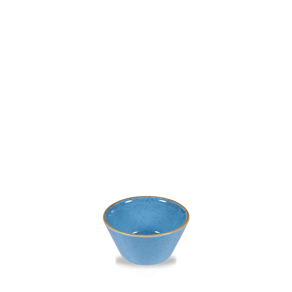 Leere blaue Schale für Gastronomie