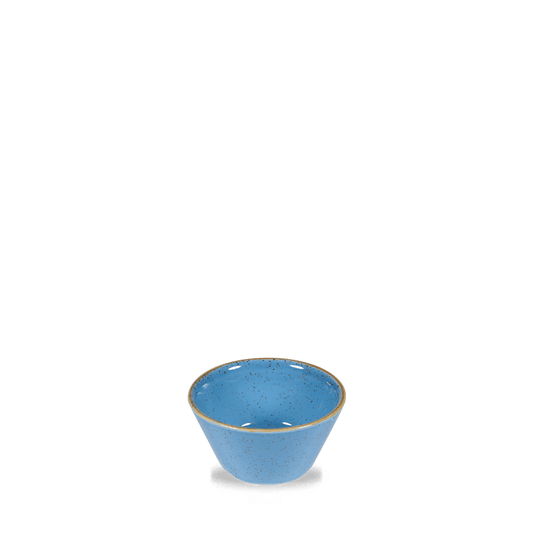 Leere blaue Schale für Gastronomie