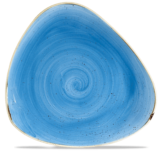 Blaue, runde Keramikschale
