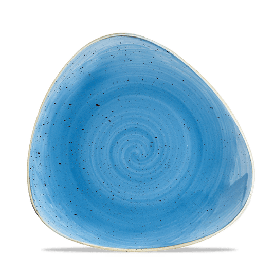 Blaue, spiralförmige Keramikschale