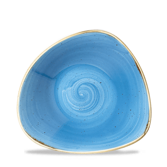 Blaue, spiralförmige Keramikschale