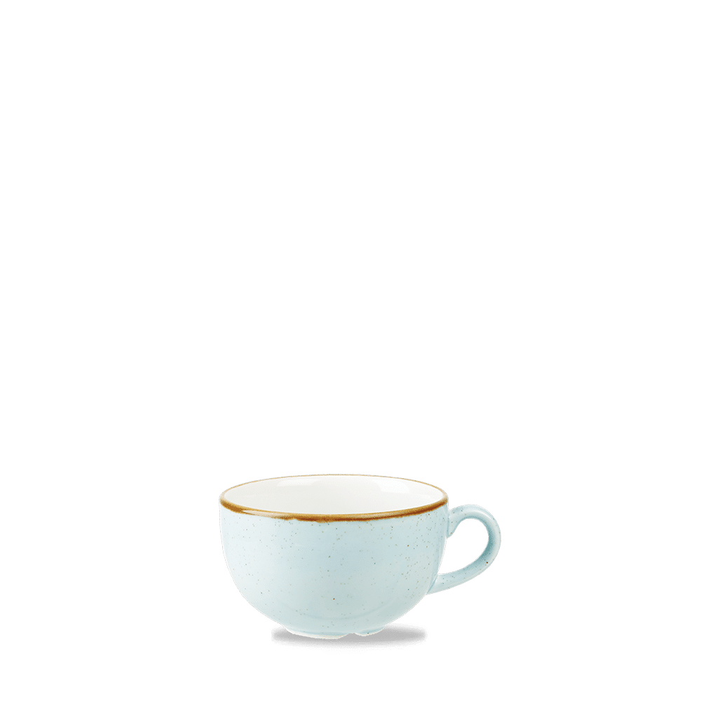 Weiße Kaffeetasse auf weißem Hintergrund