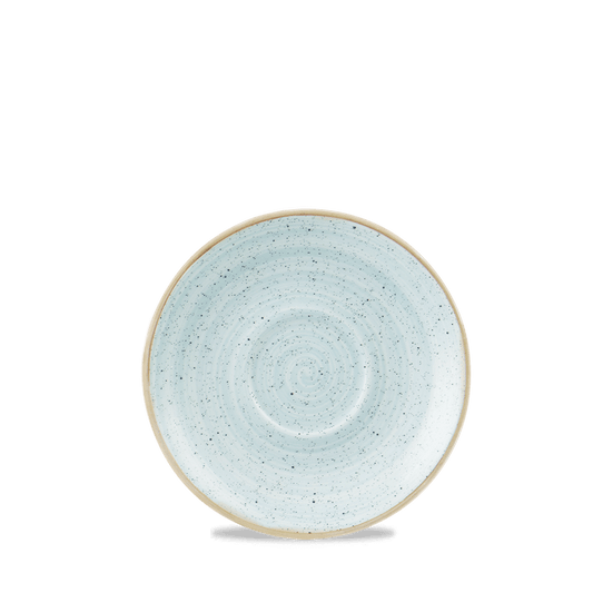 Leere, blaue Keramikschale