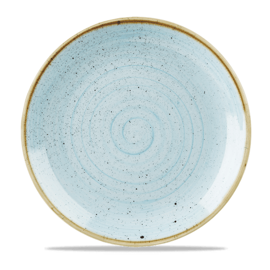 Leere blaue Keramikschale, B2B Gastronomie