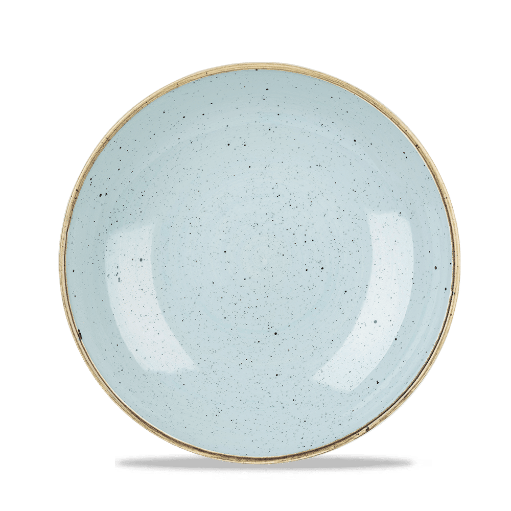 Leere blaue Speiseteller, B2B Gastronomie