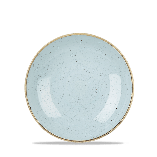 Leere, blaue Speiseteller, B2B-Gastronomie