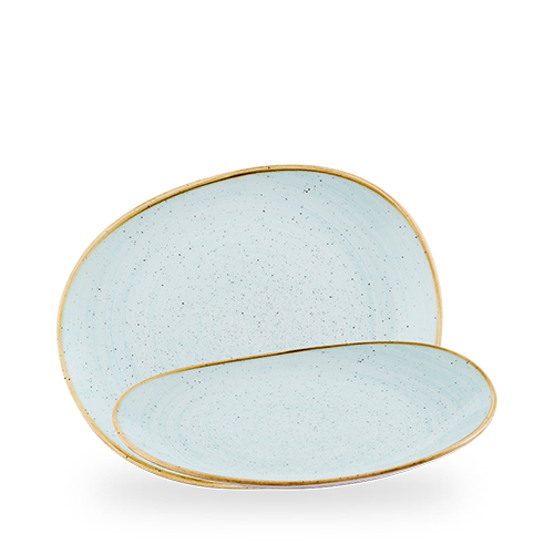Blaue Geschirrplatten, B2B Gastronomie