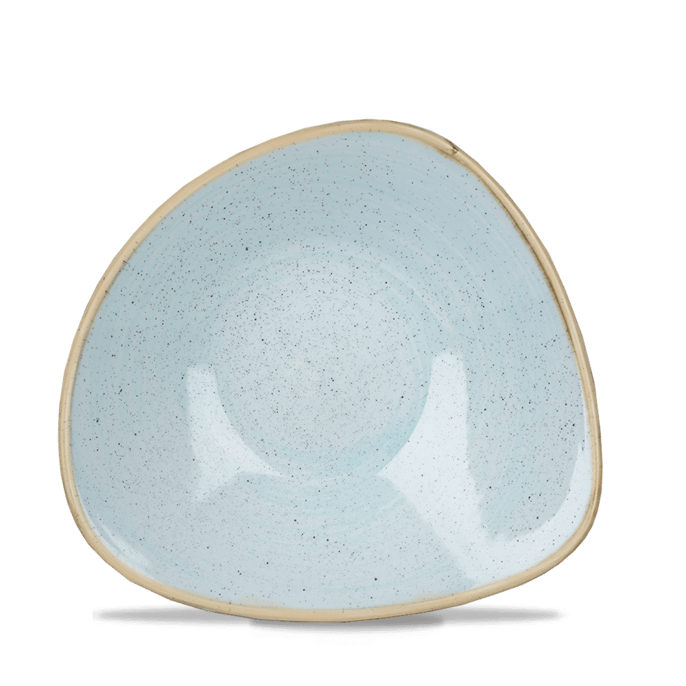 Leere blaue Keramikschale