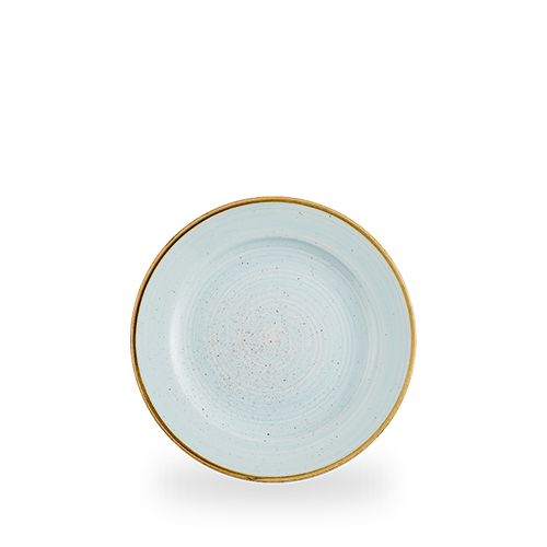 Leere, blaue Tellerplatte für Gastronomie