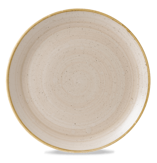 Leere, beige Teller für Gastronomie