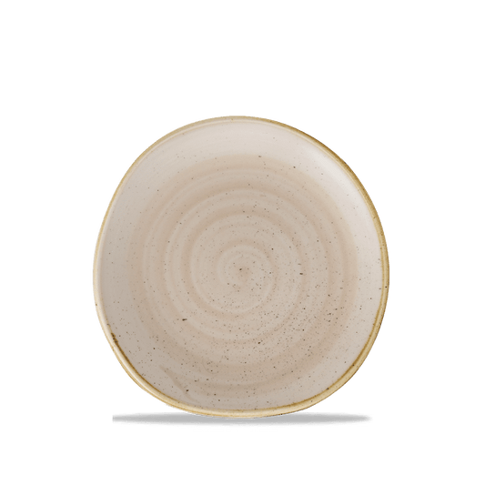 Leere, beige Keramikschale