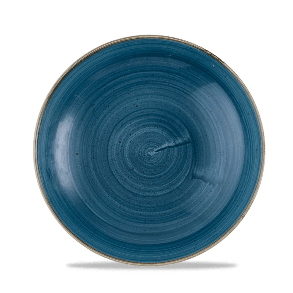 Blaue Keramikschale, Nahaufnahme, B2B Gastronomie
