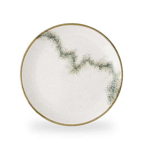 Leere, dekorative Teller mit Muster