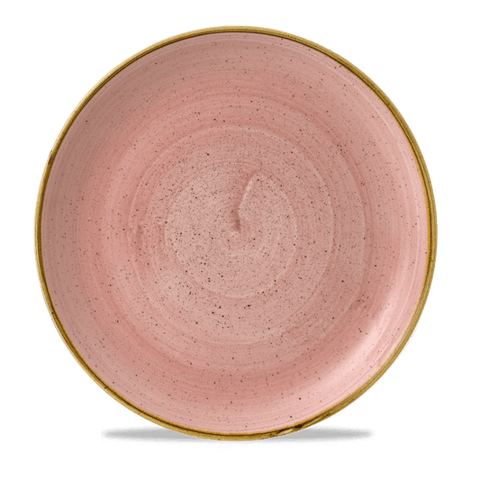 Leere pinke Keramikschale