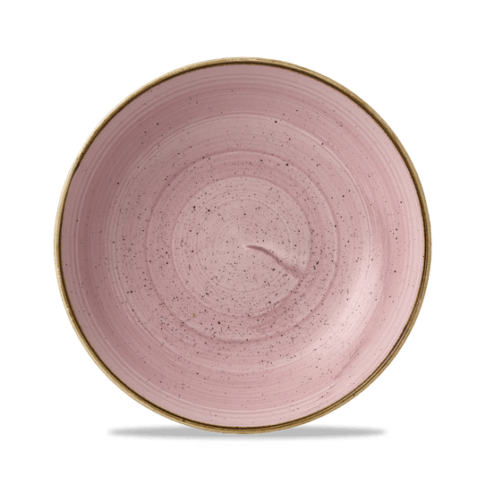 Leere pinke Keramikschale