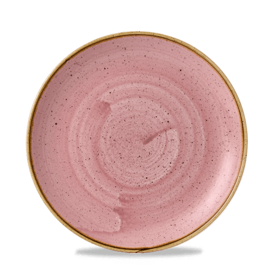 Leere pinke Keramikschale, Nahaufnahme