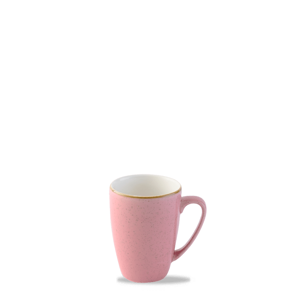 Bunte Kaffeetasse auf weißem Hintergrund