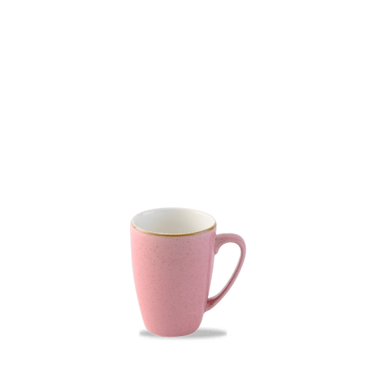 Bunte Kaffeetasse auf weißem Hintergrund