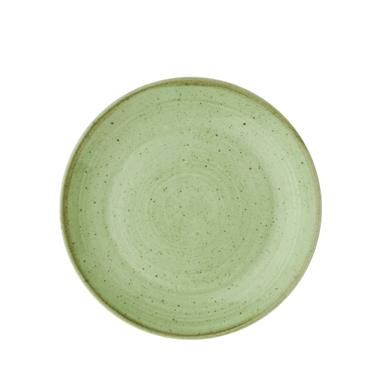 Leere grüne Keramikschale