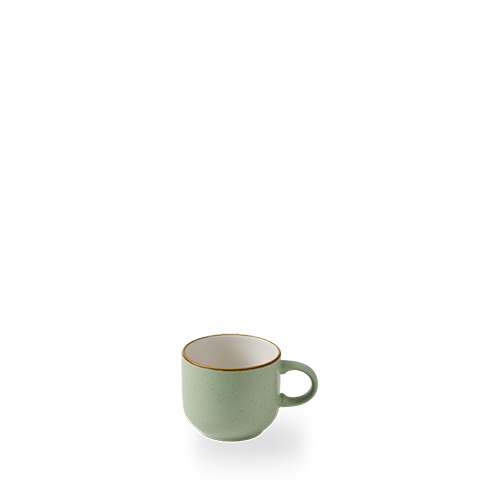 Leere Kaffeetasse auf Tisch