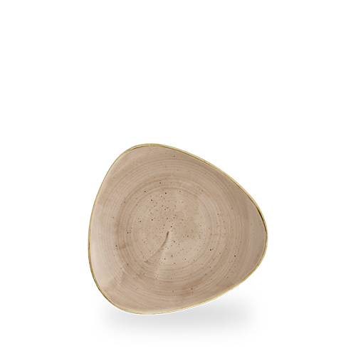 Leere, beige Servierplatte