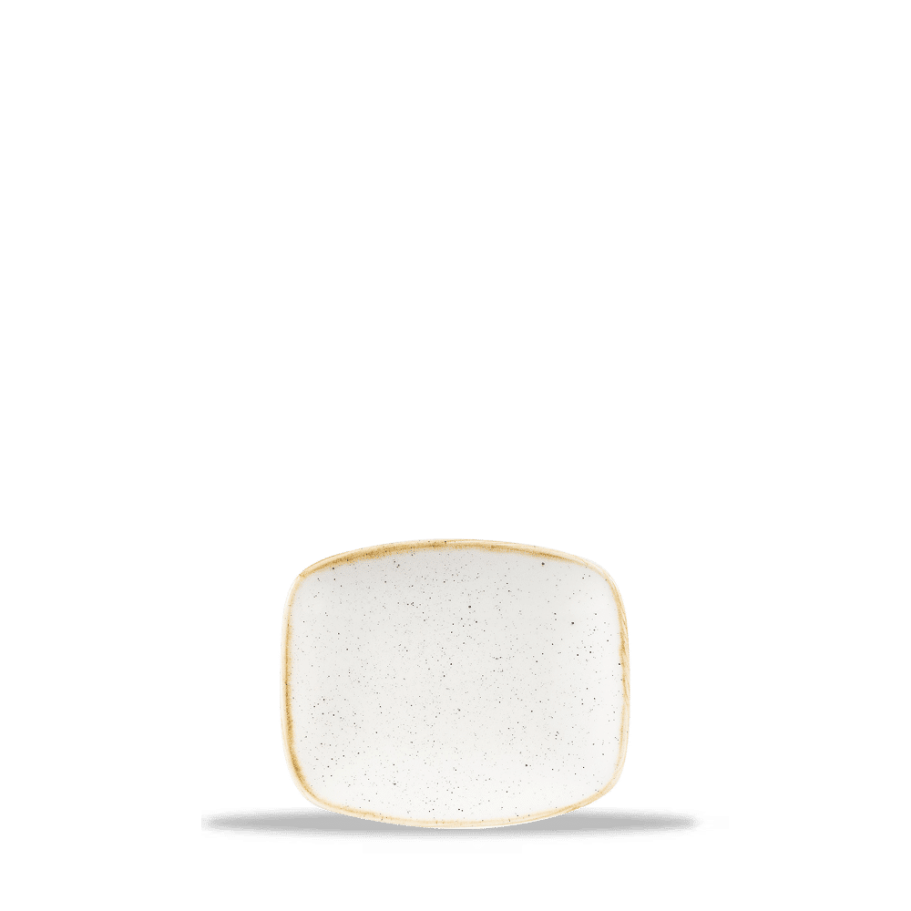 Leere Keramikschale auf weißem Hintergrund