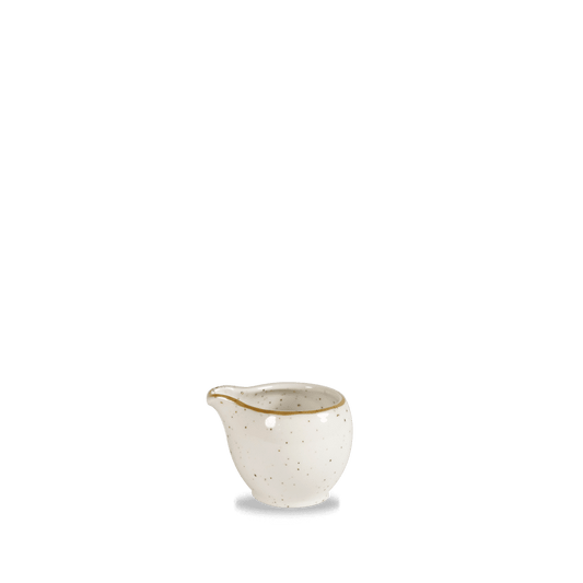 Weiße Keramik-Sauce- oder Milchkanne