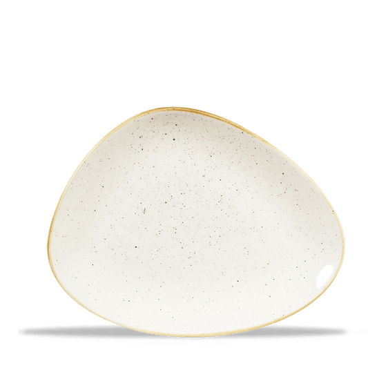 Leere, weiße Servierplatte