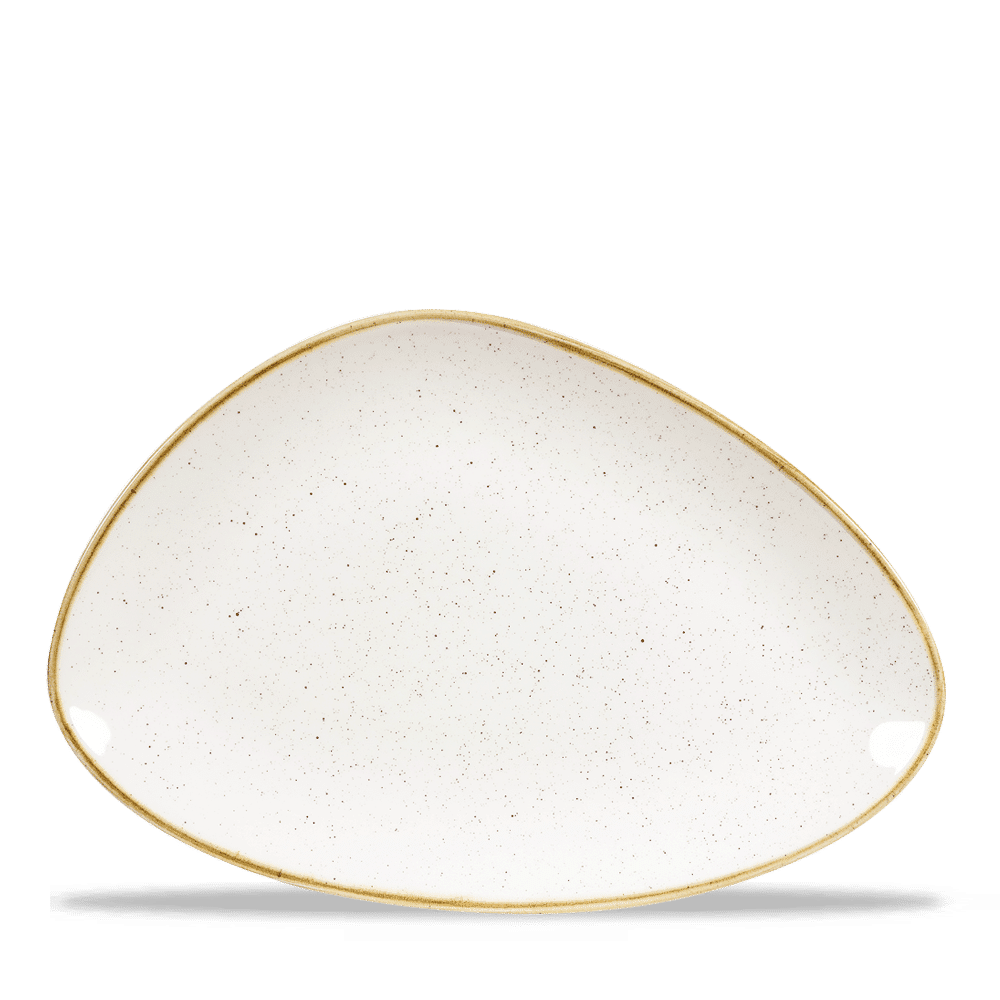 Leere, geschwungene Servierplatte