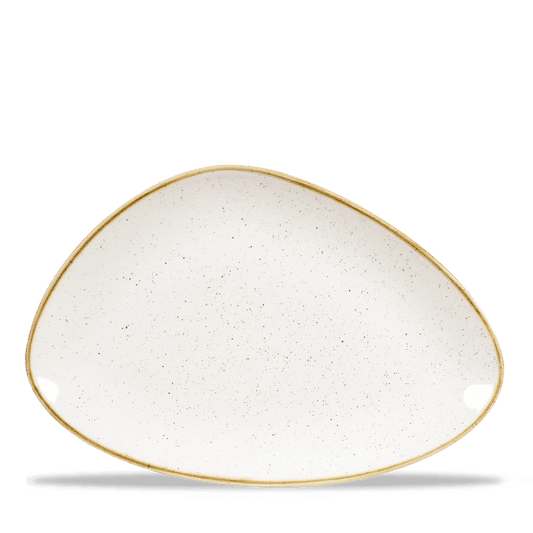 Leere, geschwungene Servierplatte