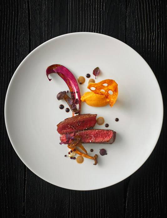 Gourmet Steak mit Beilagen, B2B Gastronomie