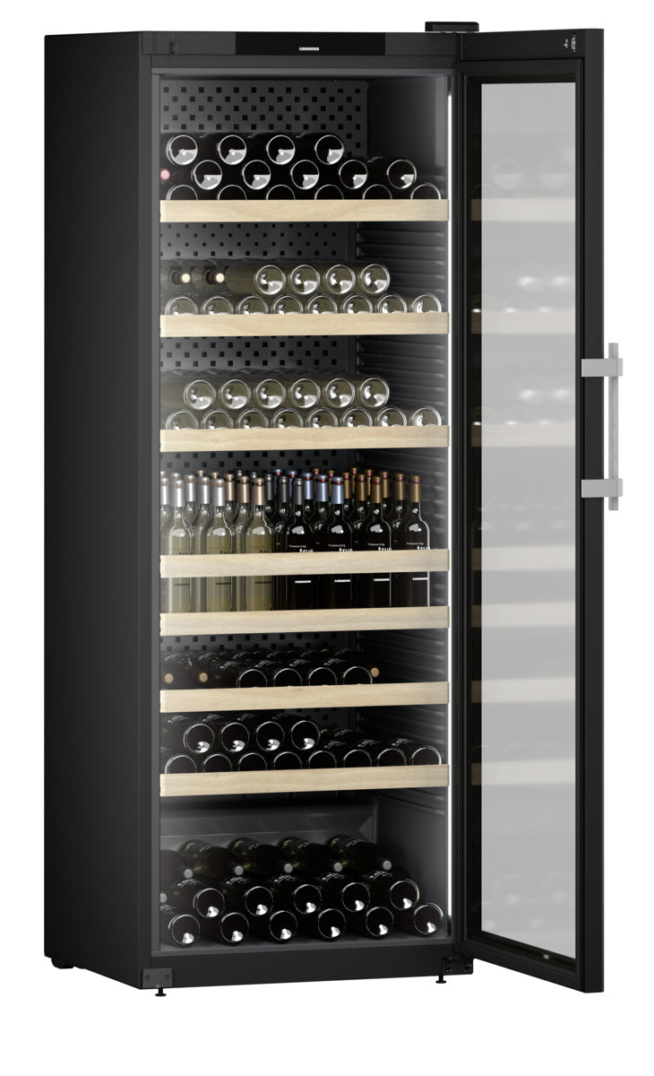 Weinkühlschrank mit Flaschenfüllung
