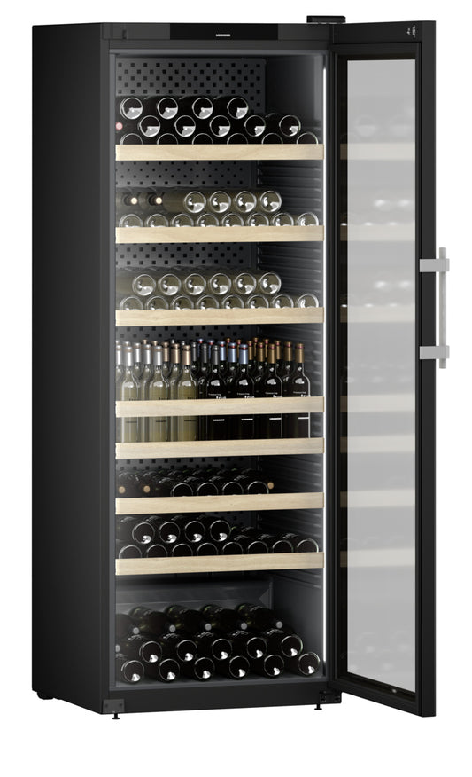 Weinkühlschrank mit Flaschenfüllung