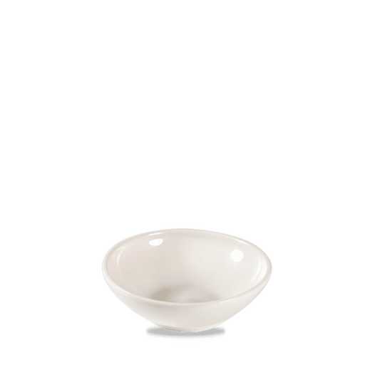 Leere weiße Schüssel für Gastronomie