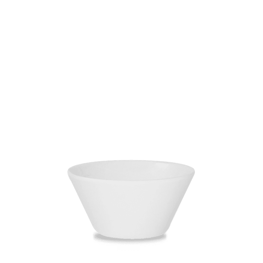Weiße Schüssel für Gastronomie.