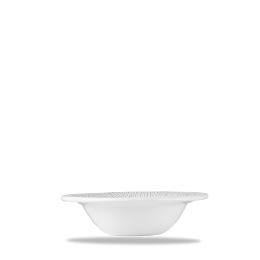 Weiße Schüssel mit Muster.