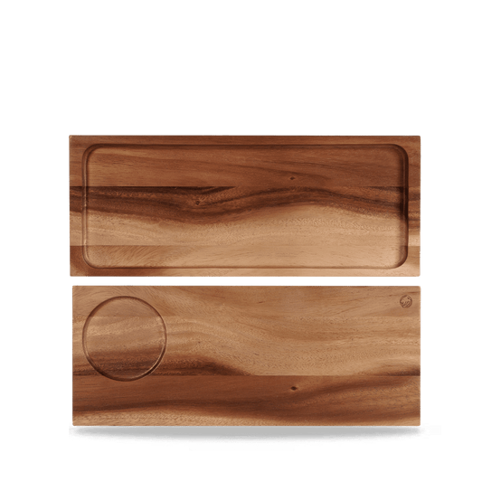 Holzplatten für Gastronomie-Präsentation