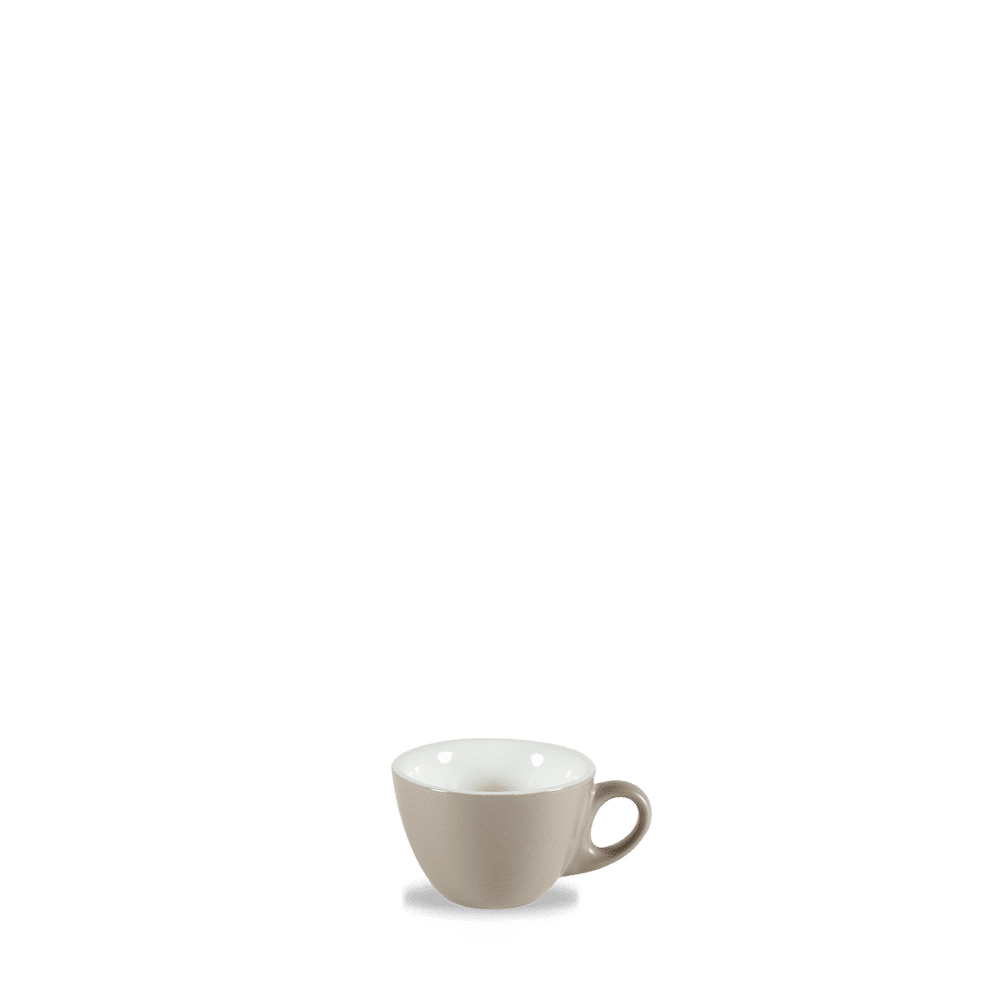 Weiße Kaffeetasse auf Tisch