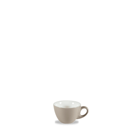 Weiße Kaffeetasse auf Tisch