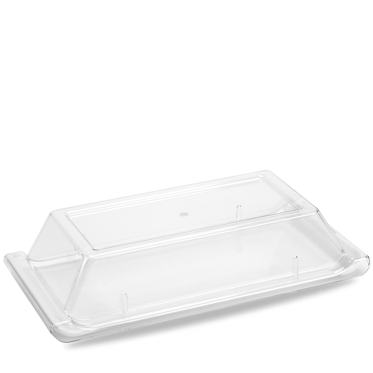 Transparente Abdeckhaube für Speisen.