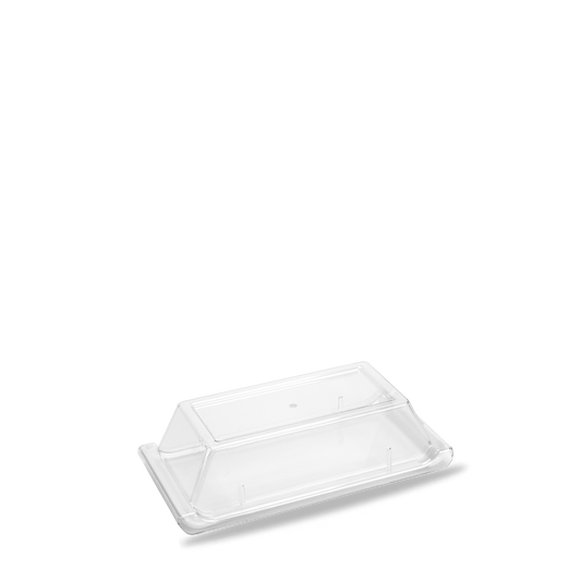 Transparente Abdeckhaube für Speisen.