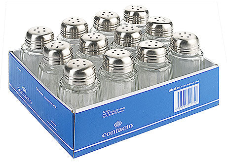 Salzstreuer in blauer Verpackung.