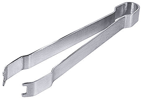 Edelstahlzange für Gastronomiebedarf.