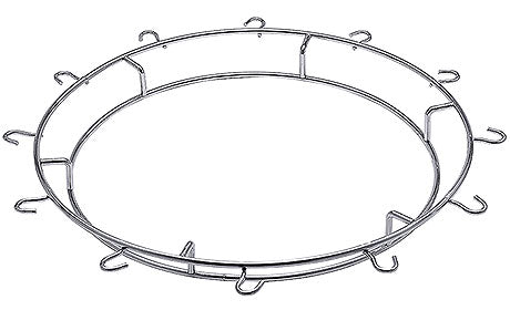 Runder Topfdeckelhalter aus Metall.