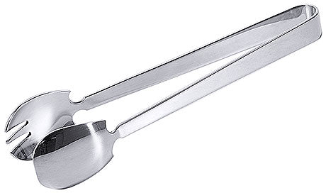 Metall-Salatbesteckzange aus Edelstahl.