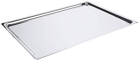 Metalltablett für Gastronomiebedarf.