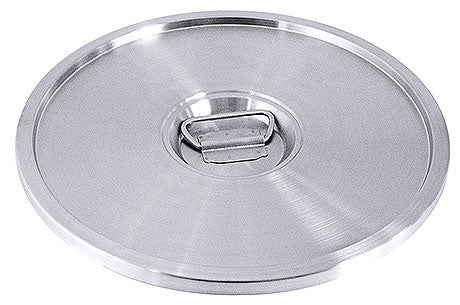 Edelstahl-Topfdeckel mit Griff.